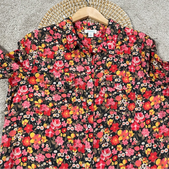 Sundance Women’s Floral Button Down Shirt Longsleeve Lightweight Multicolor L - Picture 3 of 13